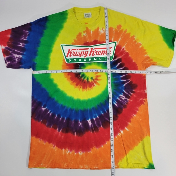 Krispy Kreme Doughnuts Tie Dye T Shirt Mens Sz XL - Picture 5 of 5
